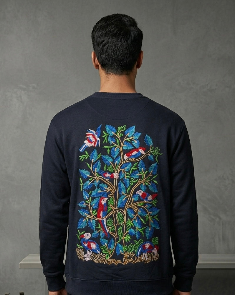 Tree of Life Sweatshirt Navy Blue
