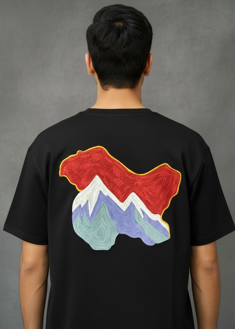 Ari Thread Work Chinar/Kashmir Motif T-shirt