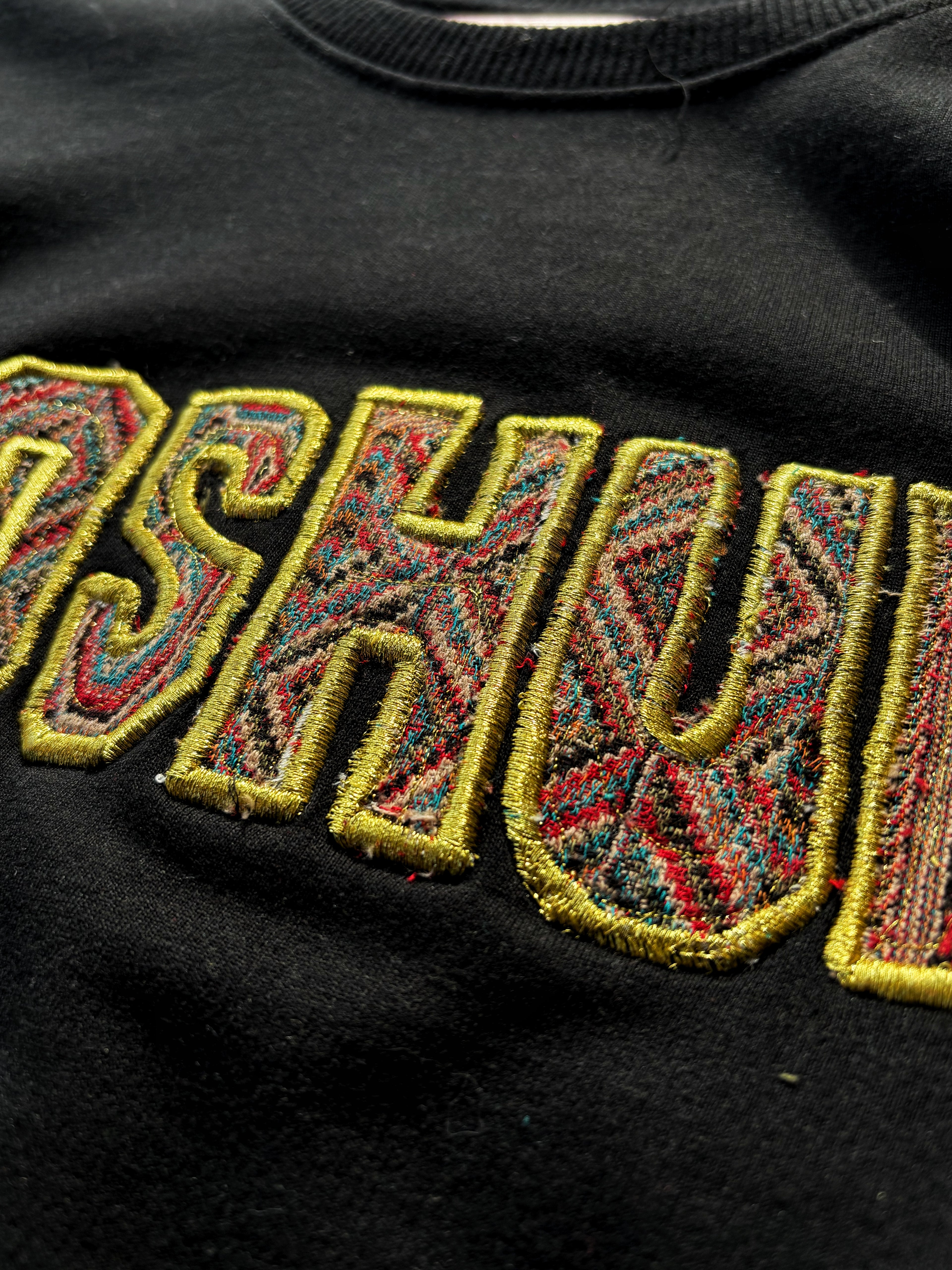 KOSHUR Kani Work Embroidered Black Sweatshirt