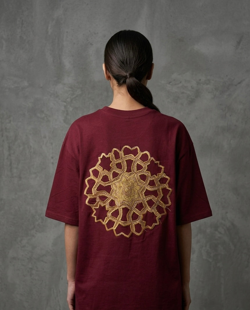 DASTAN E DAWADZHA KHATAM BAND INSPIRED MAROON T-SHIRT