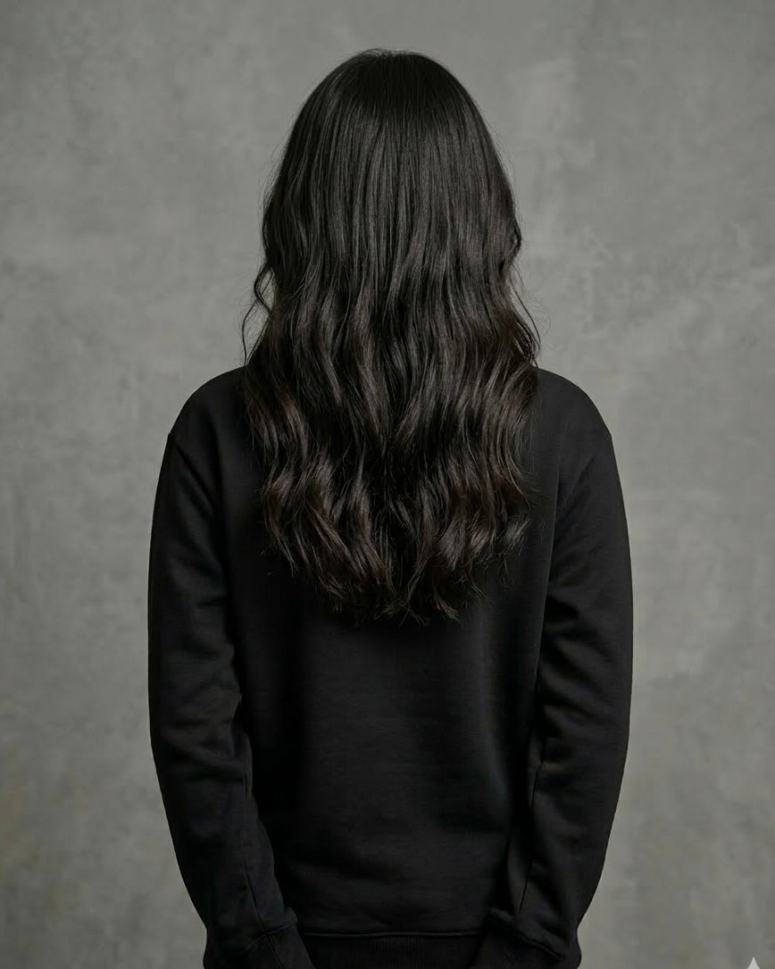 KOSHUR Kani Work Embroidered Black Sweatshirt