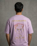 TACHHAR GOV MACHHAR KASHMIRI PROVERB WHITE LAVENDER T-SHIRT