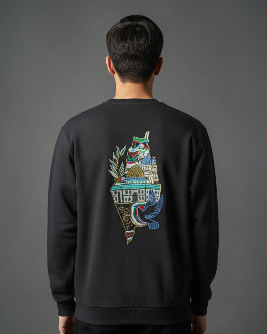Palestine Sweatshirt Black