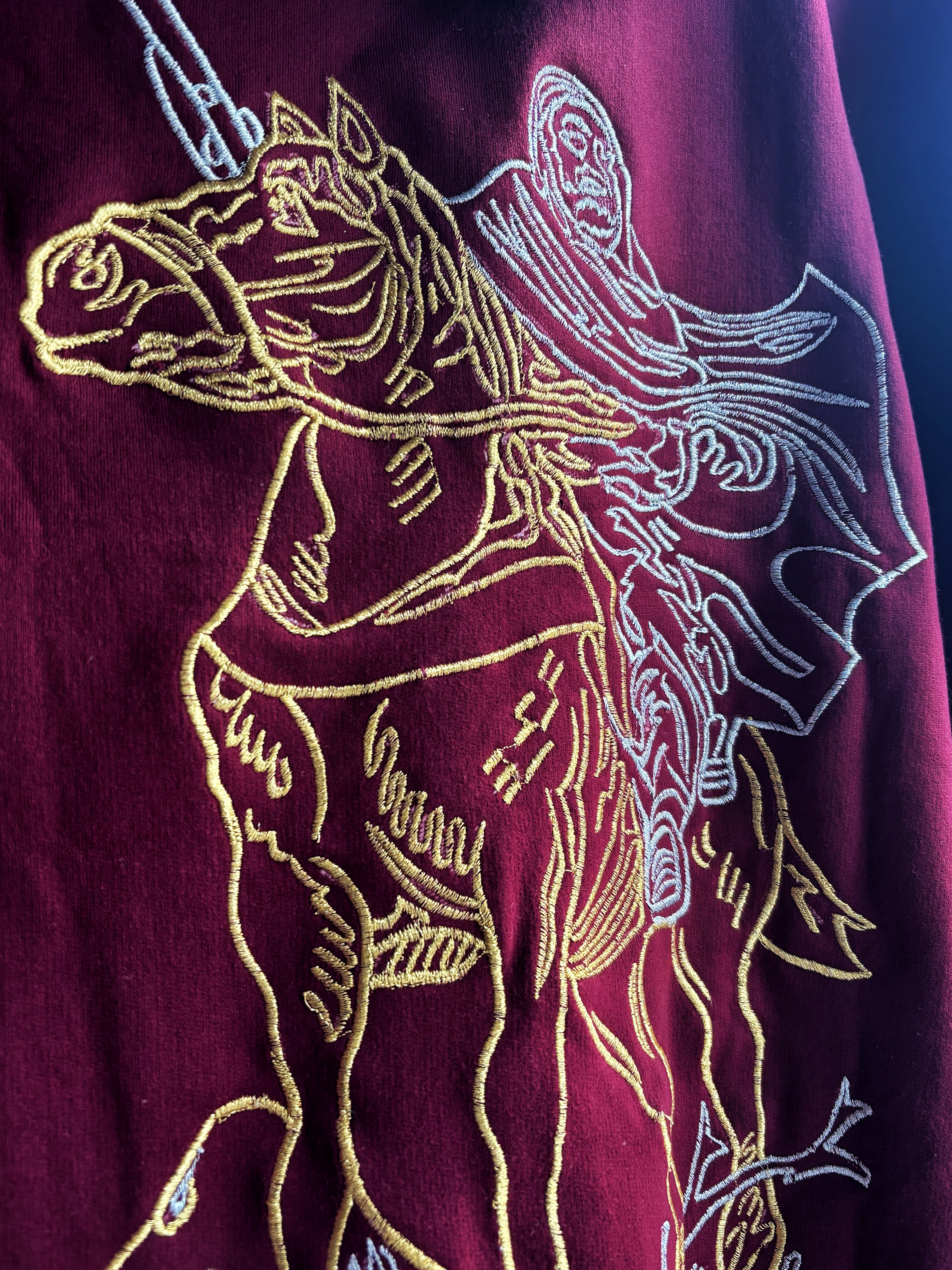 Lion of the Desert Omar Mukhtar Inspired Maroon Hoodie