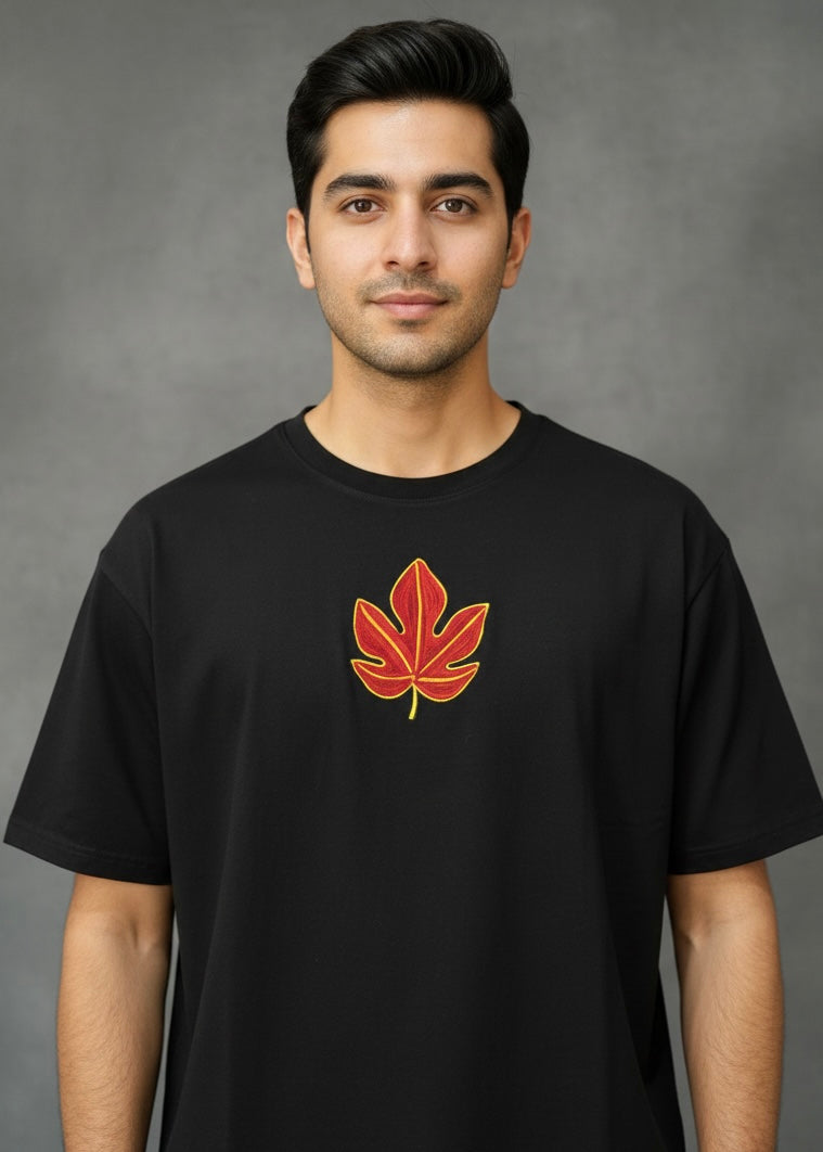 Ari Thread Work Chinar/Kashmir Motif T-shirt
