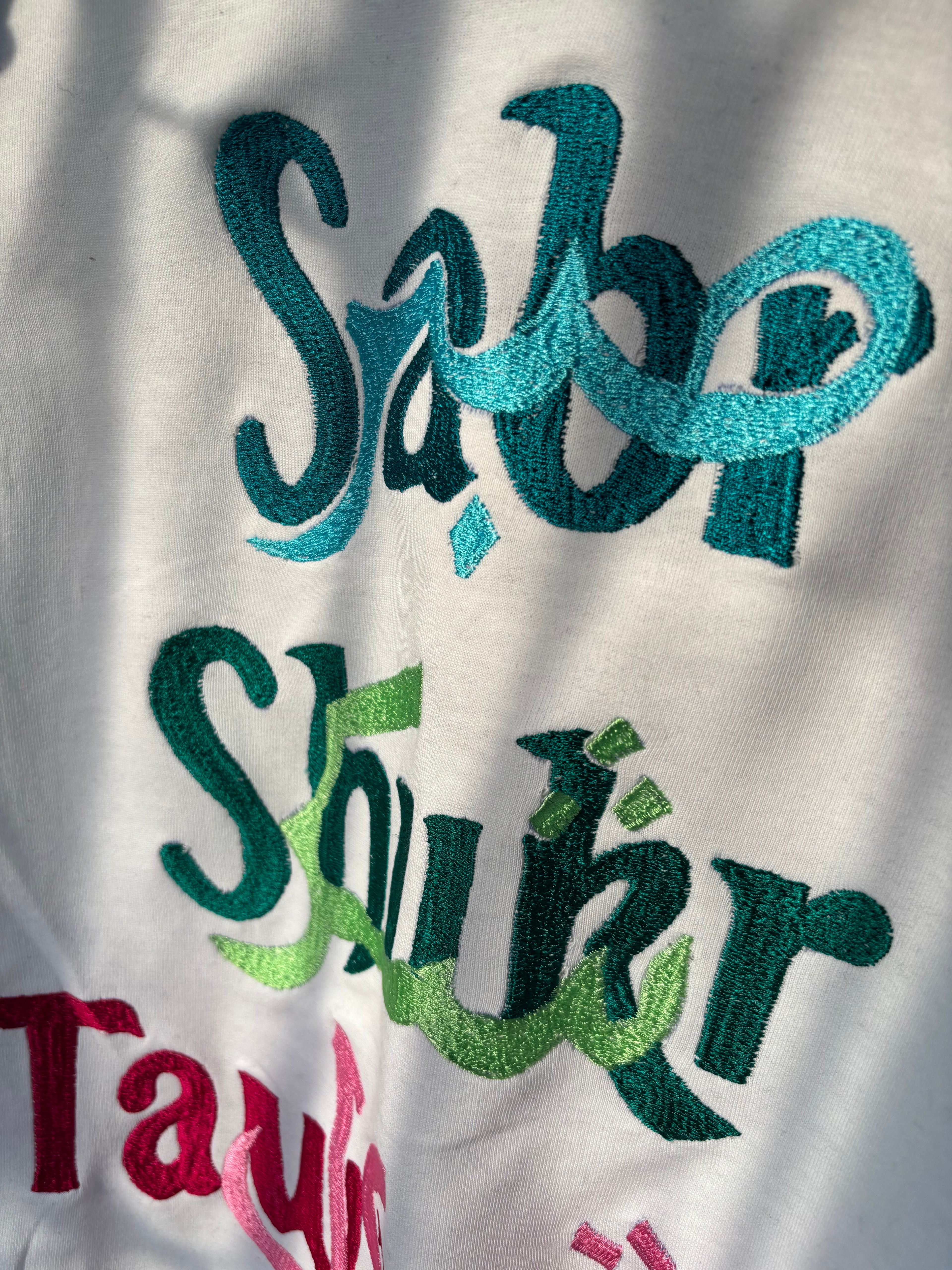 Sabr Shukr Tawaqqul Embroidered Sweatshirt