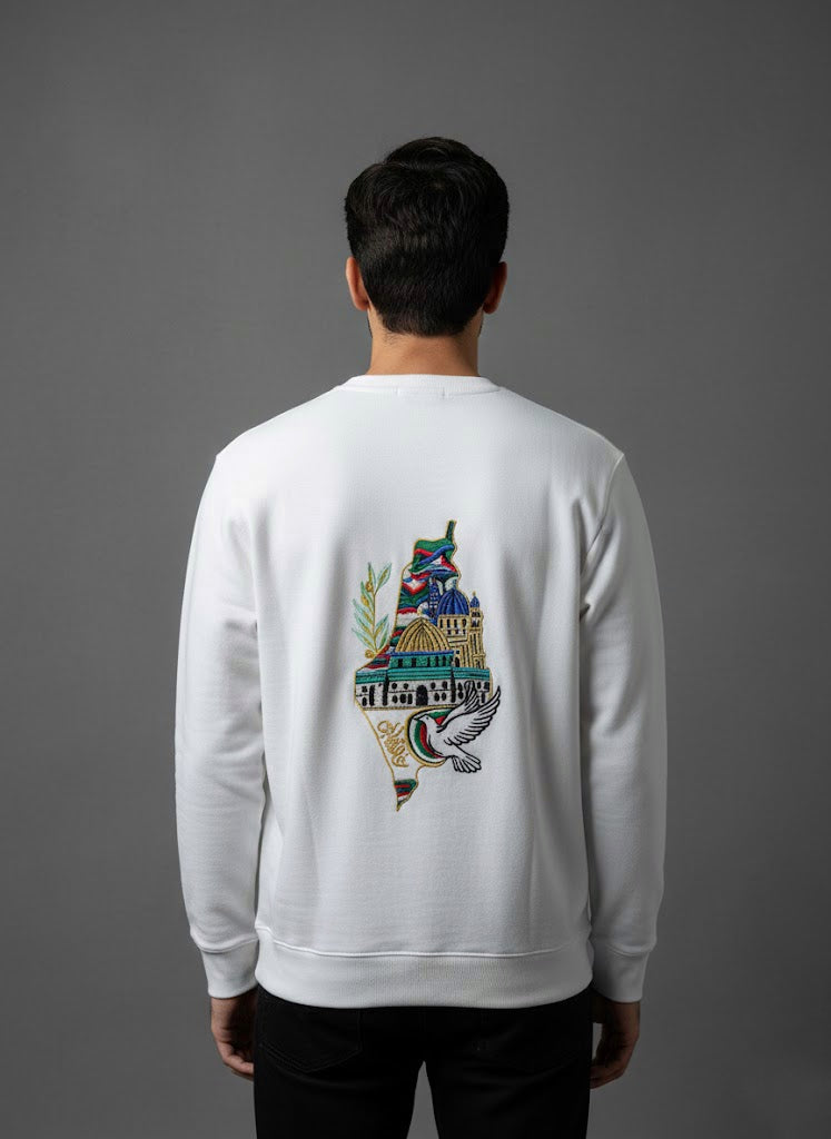 Palestine Map Sweatshirt